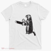 Woodchuck Groundhog Day Could Chainsaw Wood T-Shirt thumb 0