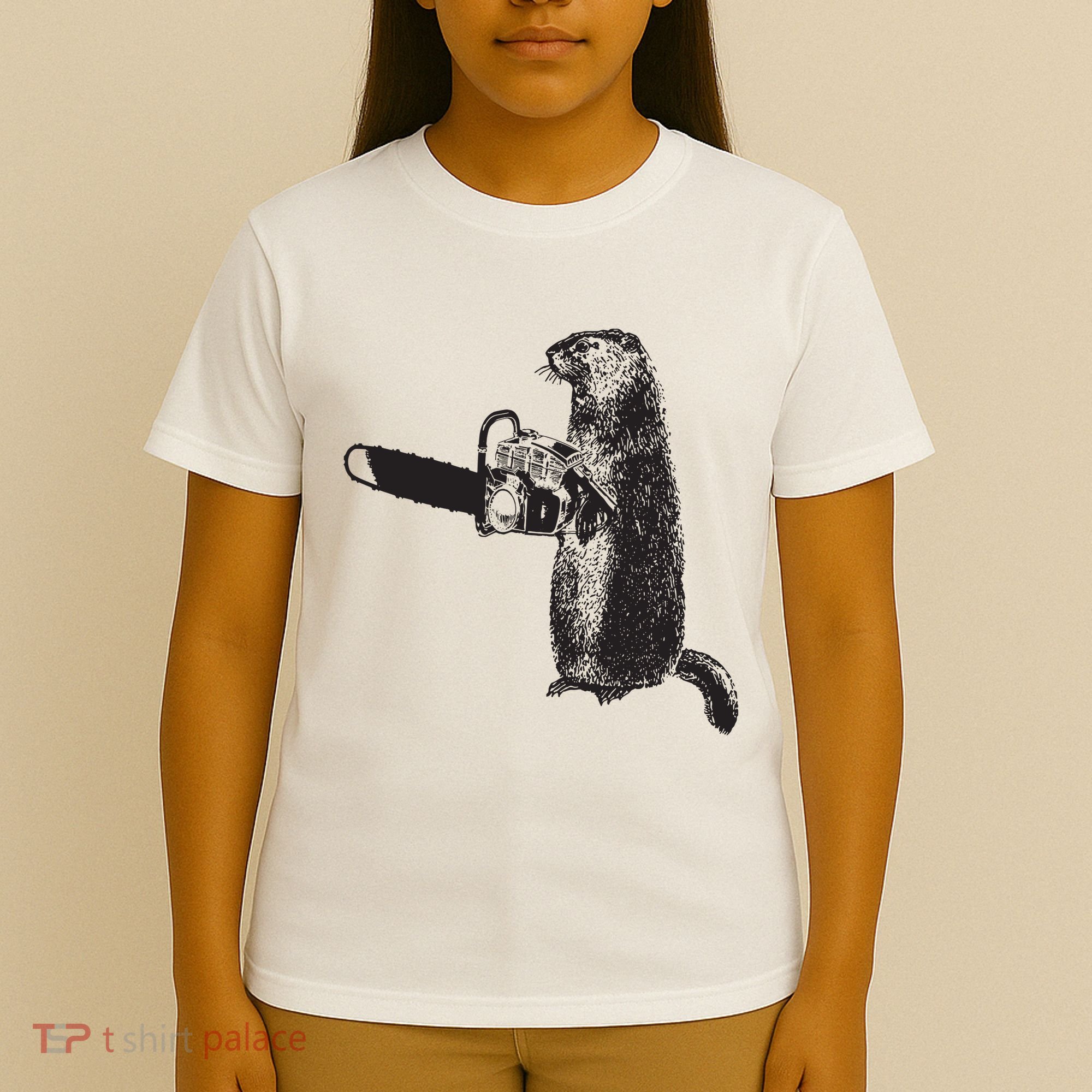 Woodchuck Groundhog Day Could Chainsaw Wood T-Shirt