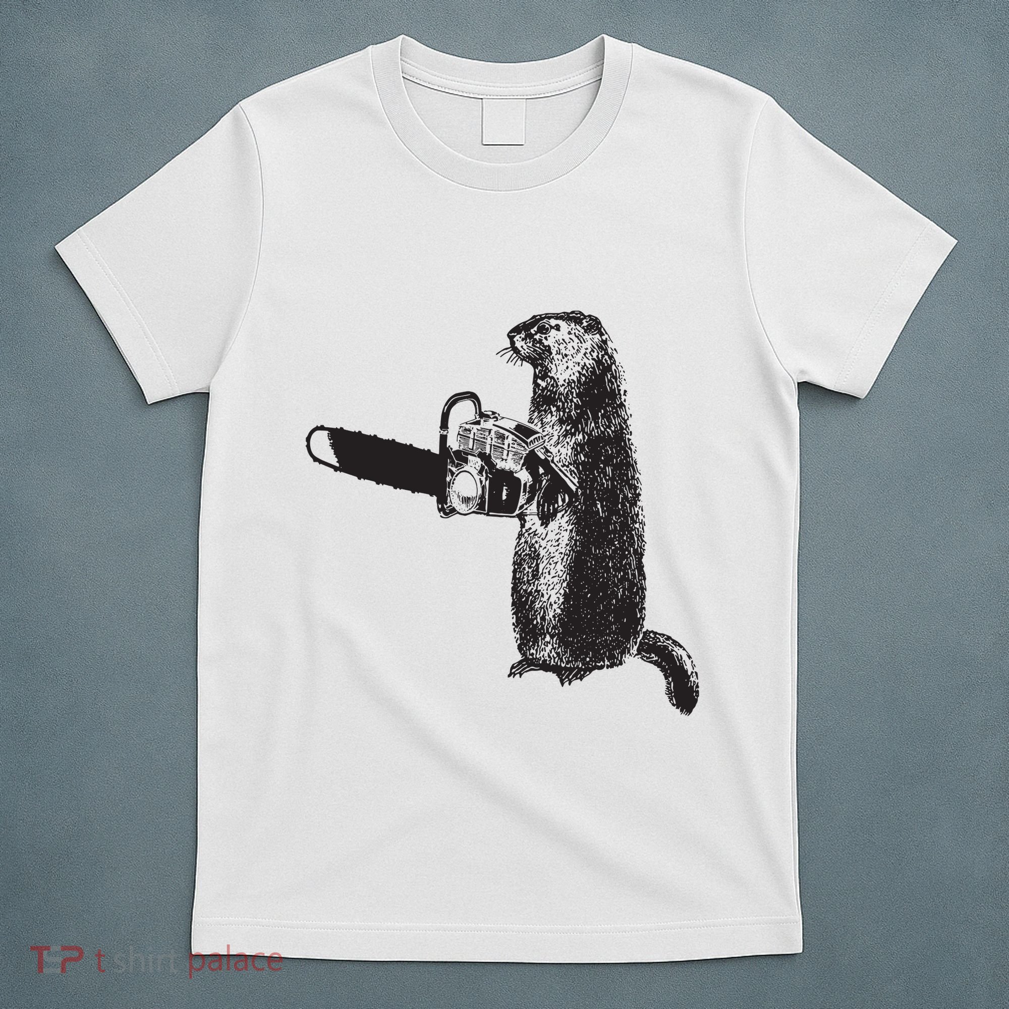 Woodchuck Groundhog Day Could Chainsaw Wood T-Shirt