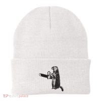Woodchuck Groundhog Day Could Chainsaw Wood Beanie thumb 0