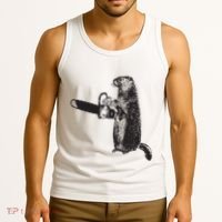 Woodchuck Groundhog Day Could Chainsaw Wood Tank Top thumb 3