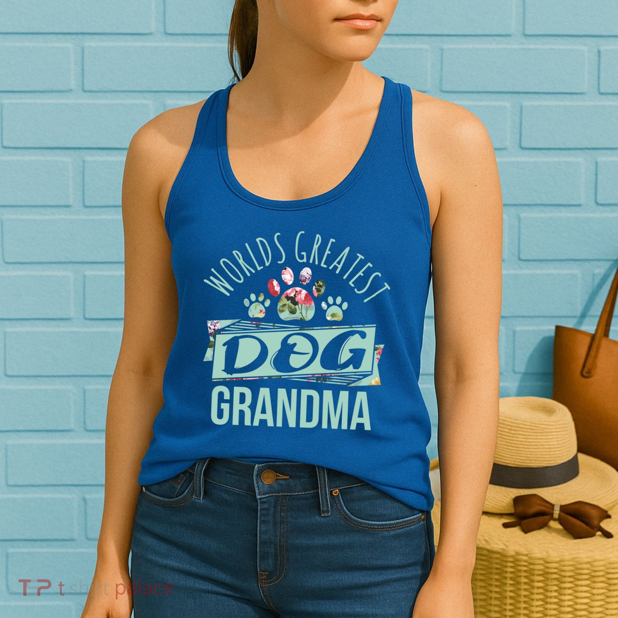 World's Greatest Dog Grandma Ever Pet Love Meaningful Gift Women's Tank Top