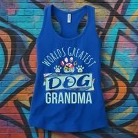 World's Greatest Dog Grandma Ever Pet Love Meaningful Gift Women's Tank Top thumb 3
