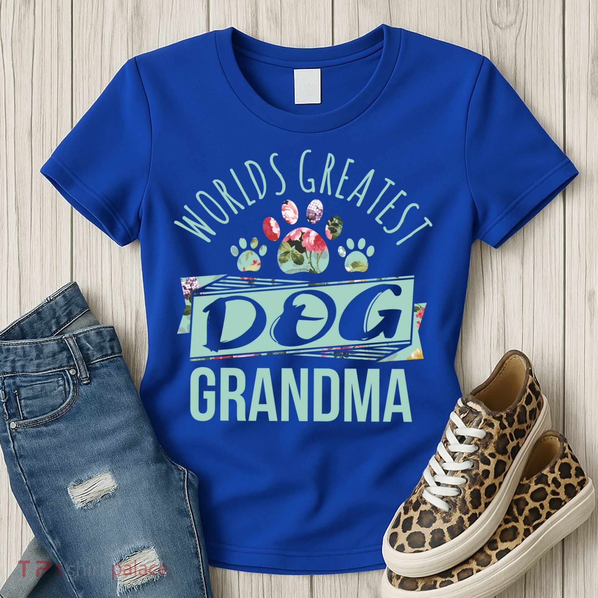 World's Greatest Dog Grandma Ever Pet Love Meaningful Gift Women's T-Shirt