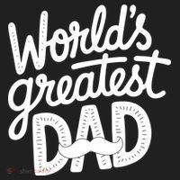 Worlds Greatest Dad Funny Cute Father Day Golf Towel thumb 3