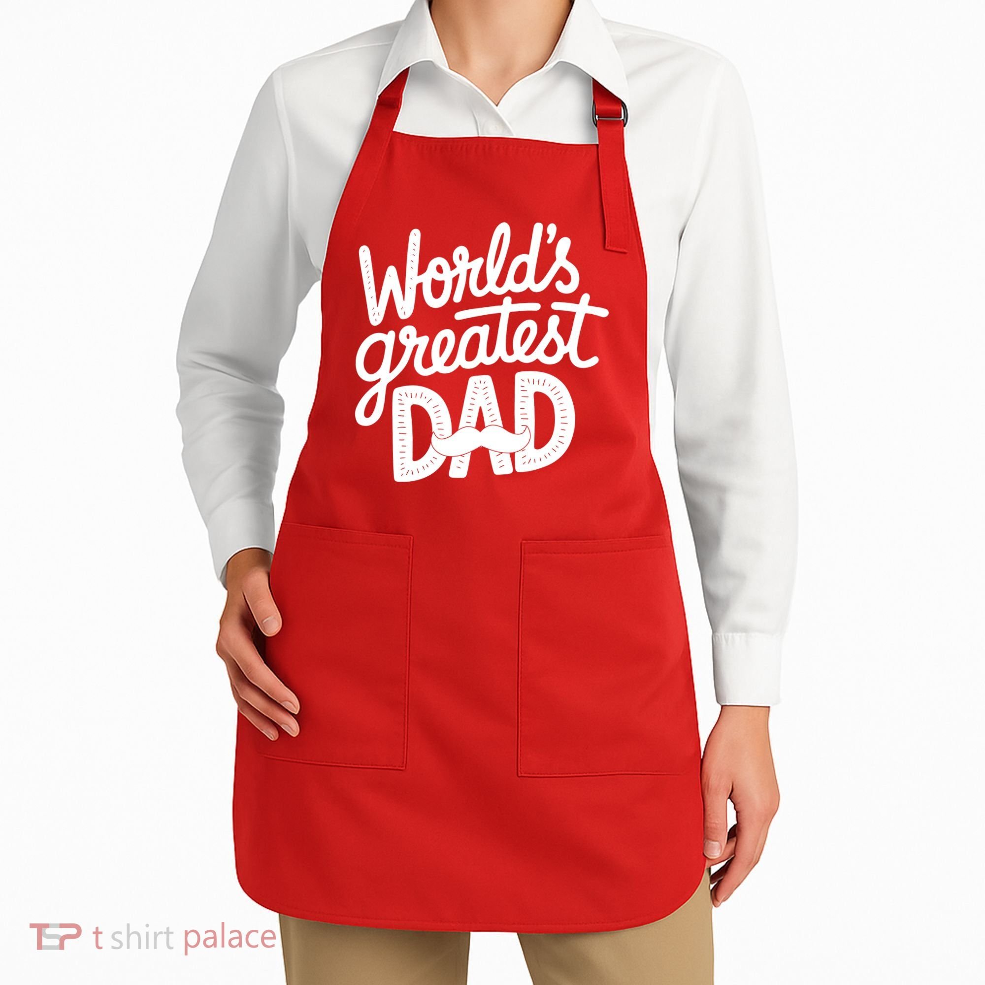 Worlds Greatest Dad Funny Cute Father Day Apron