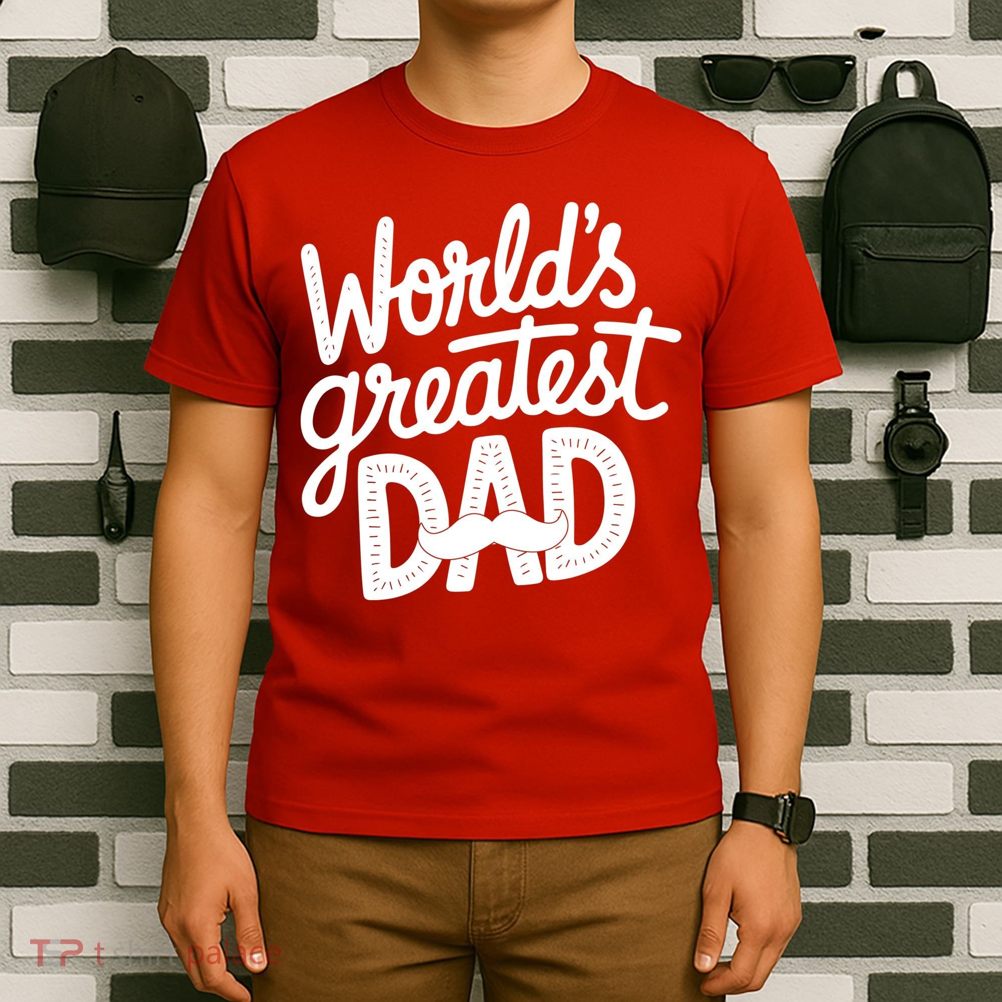 Worlds Greatest Dad Funny Cute Father Day T-Shirt