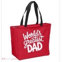 Worlds Greatest Dad Funny Cute Father Day Tote Bag thumb 2