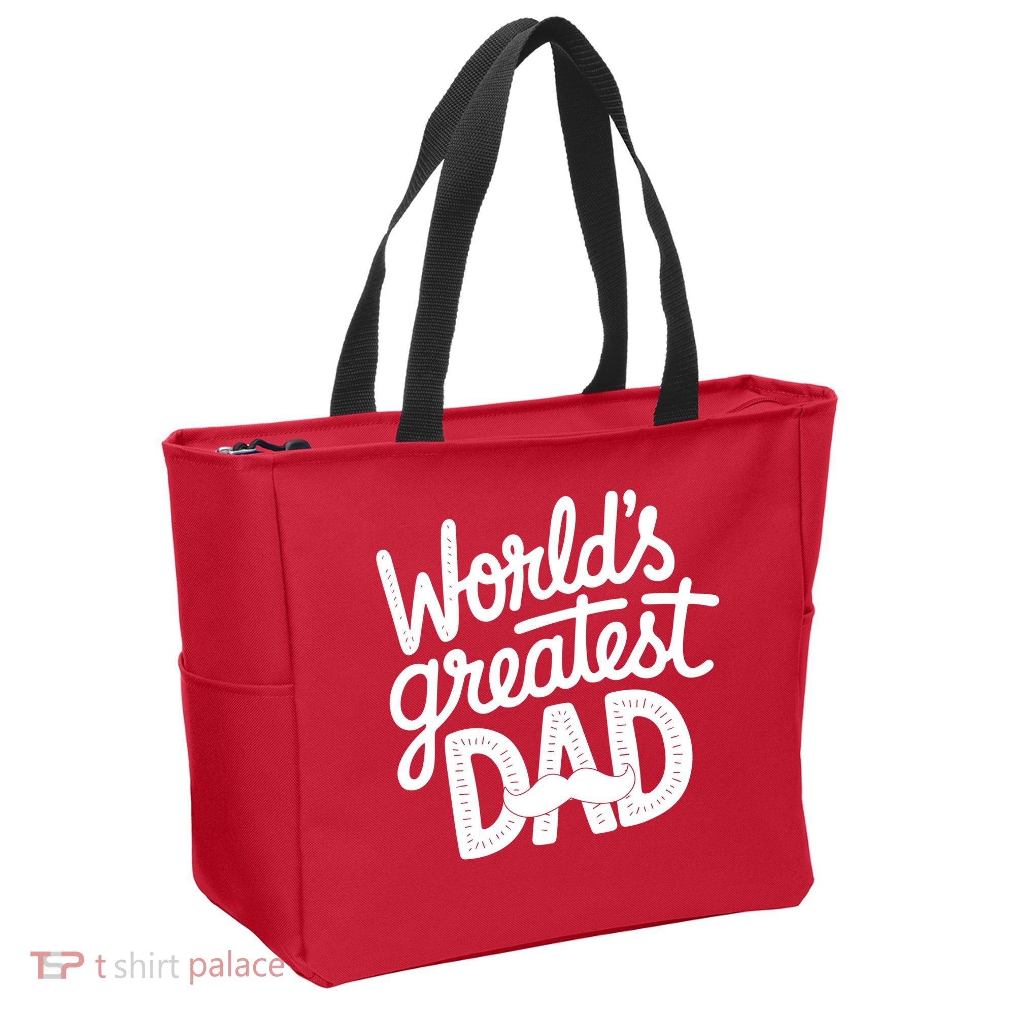 Worlds Greatest Dad Funny Cute Father Day Tote Bag