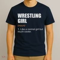 Wrestling Girl Definition Funny Wrestling Girl T-Shirt thumb 3