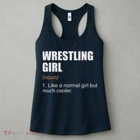 Wrestling Girl Definition Funny Wrestling Girl Women's Tank Top thumb 3
