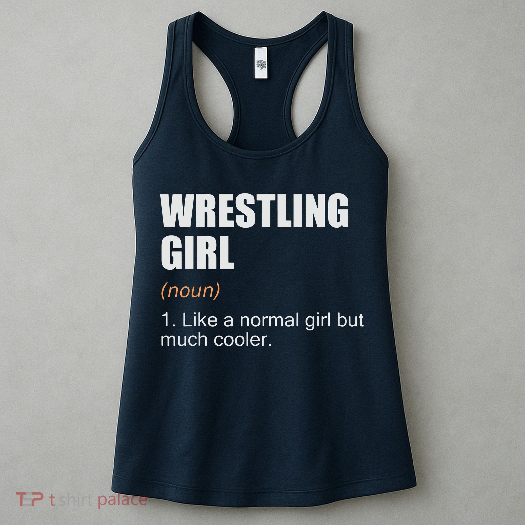 Wrestling Girl Definition Funny Wrestling Girl Women's Tank Top