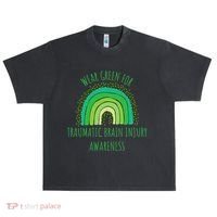 Wear Green For Traumatic Brain Injury Awareness Month Urban Oversized Heavyweight T-Shirt thumb 0