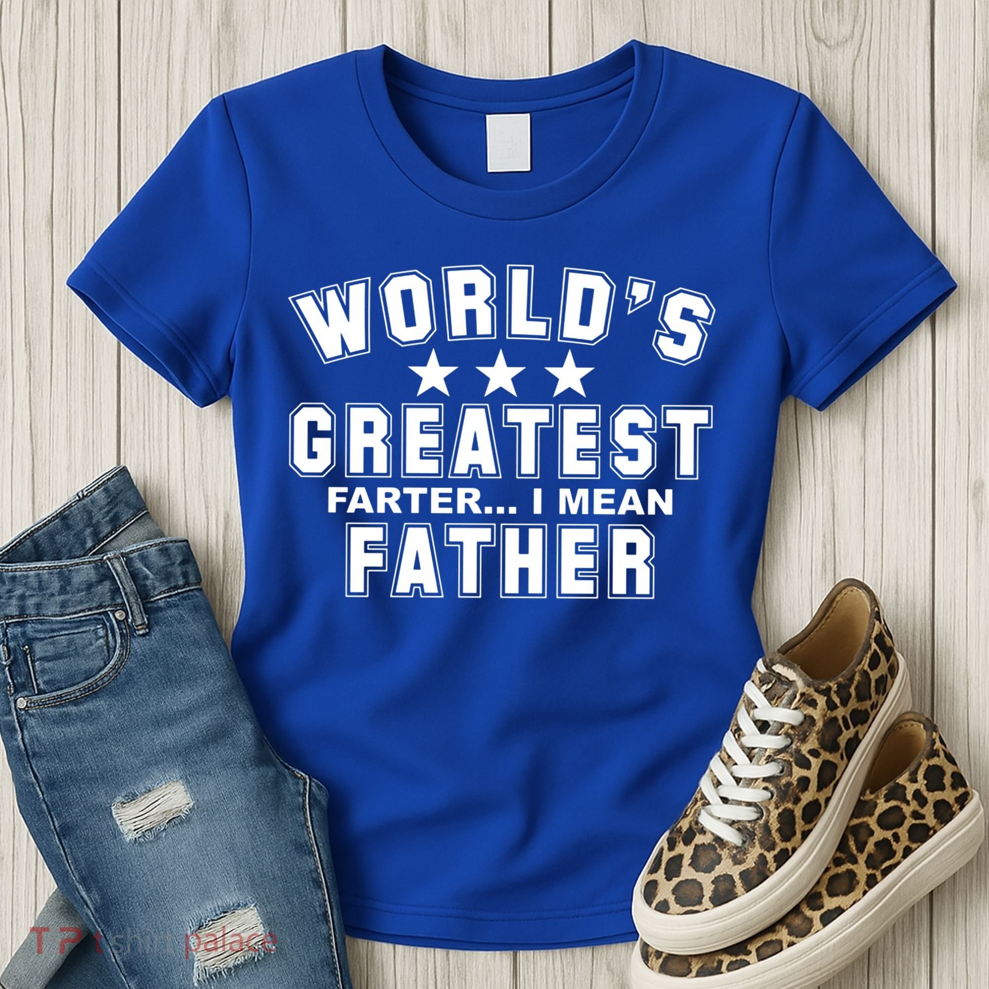 World's Greatest Farter I Mean Father Funny Gift For Dad Women's T-Shirt