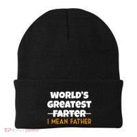 World's Greatest Farter I Mean Father Funny Beanie thumb 0