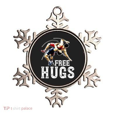 Wrestling Gift Funny Free Hugs Wrestling Cute Gift Ornament