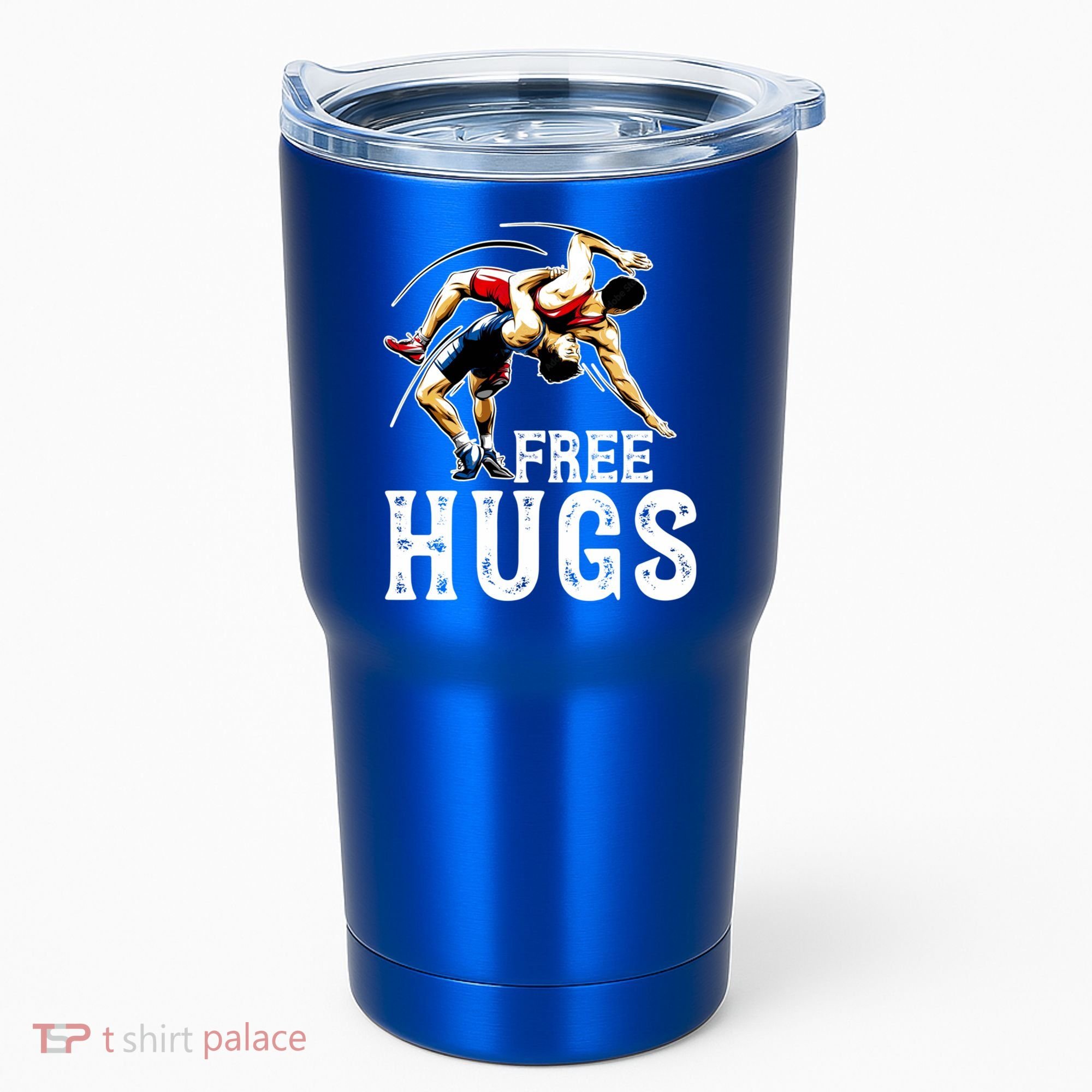 Wrestling Gift Funny Free Hugs Wrestling Cute Gift Tumbler