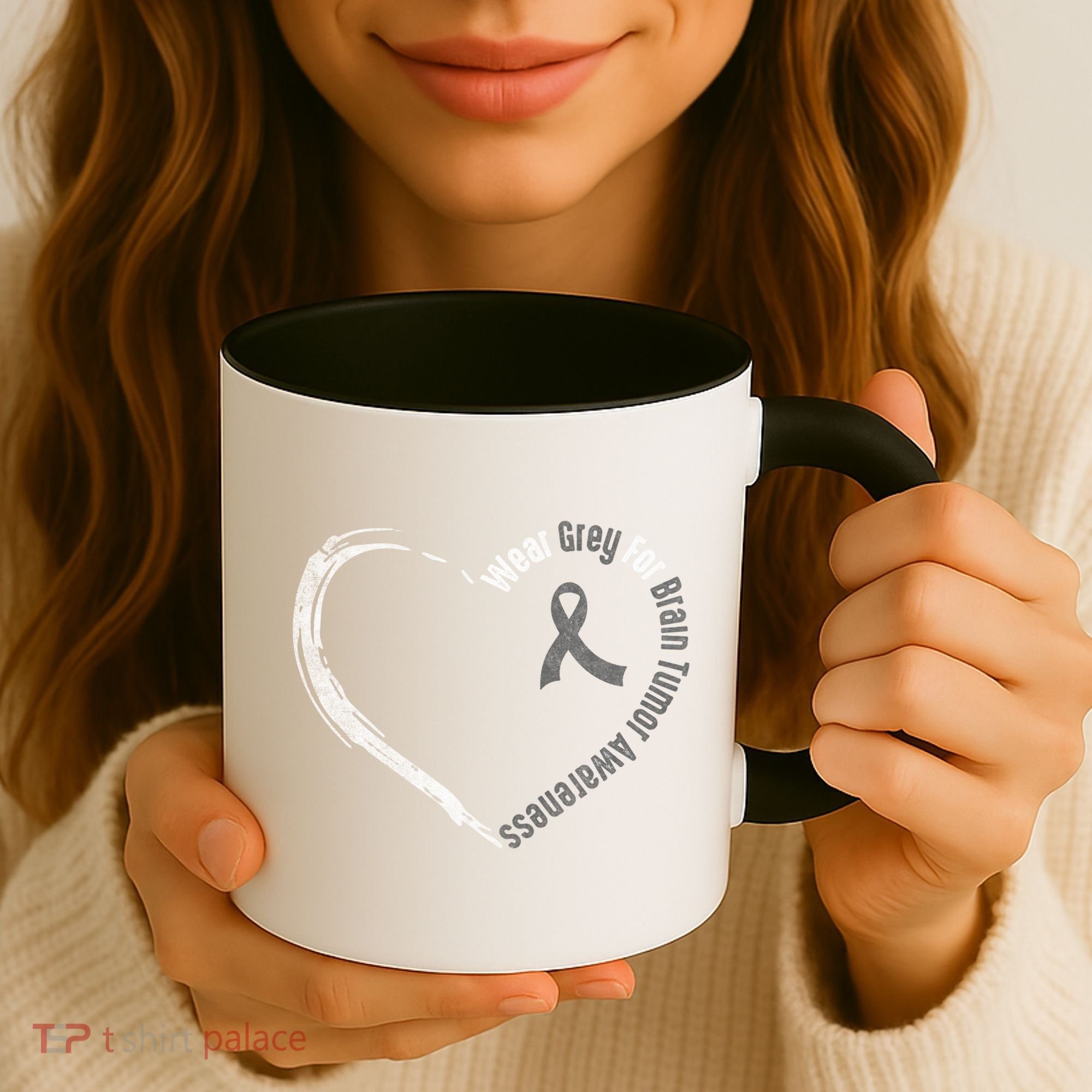 Wear Grey For Brain Tumor Awareness Brain Cancer Cool Gift Coffee Mug