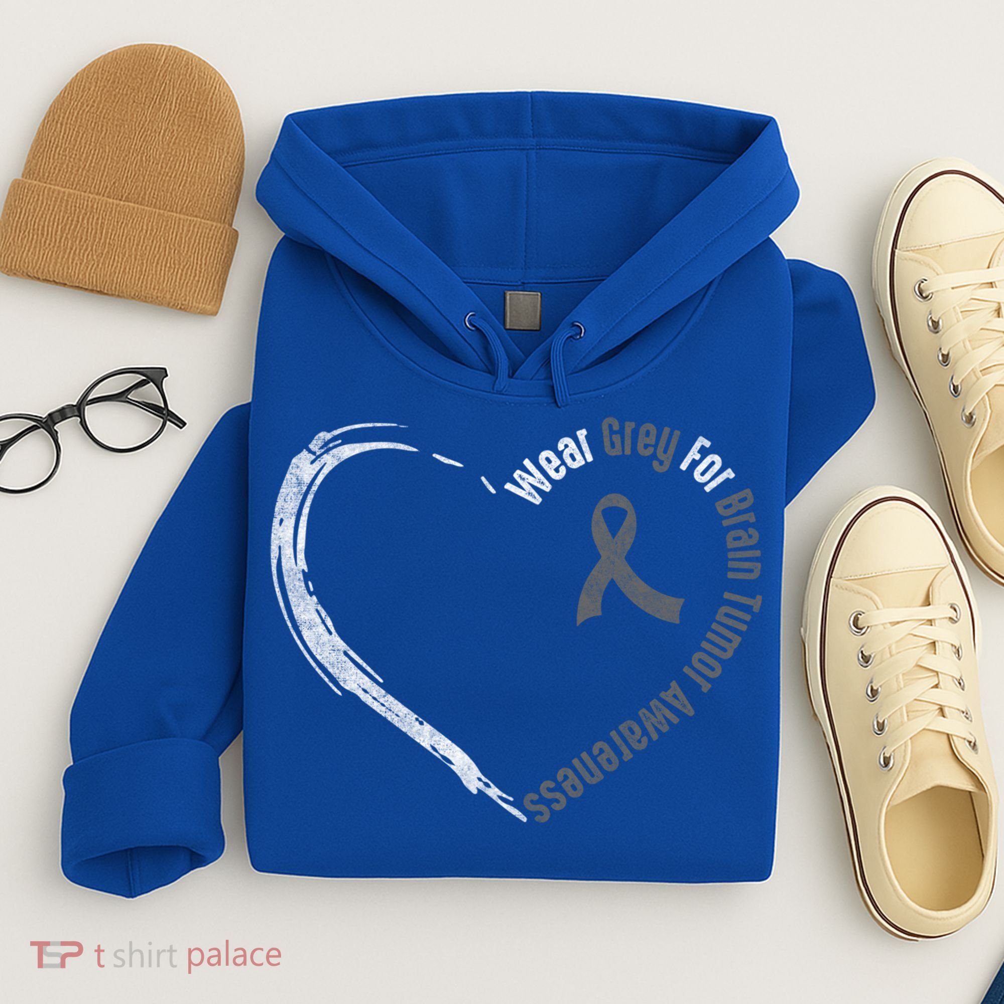 Wear Grey For Brain Tumor Awareness Brain Cancer Cool Gift Hoodie