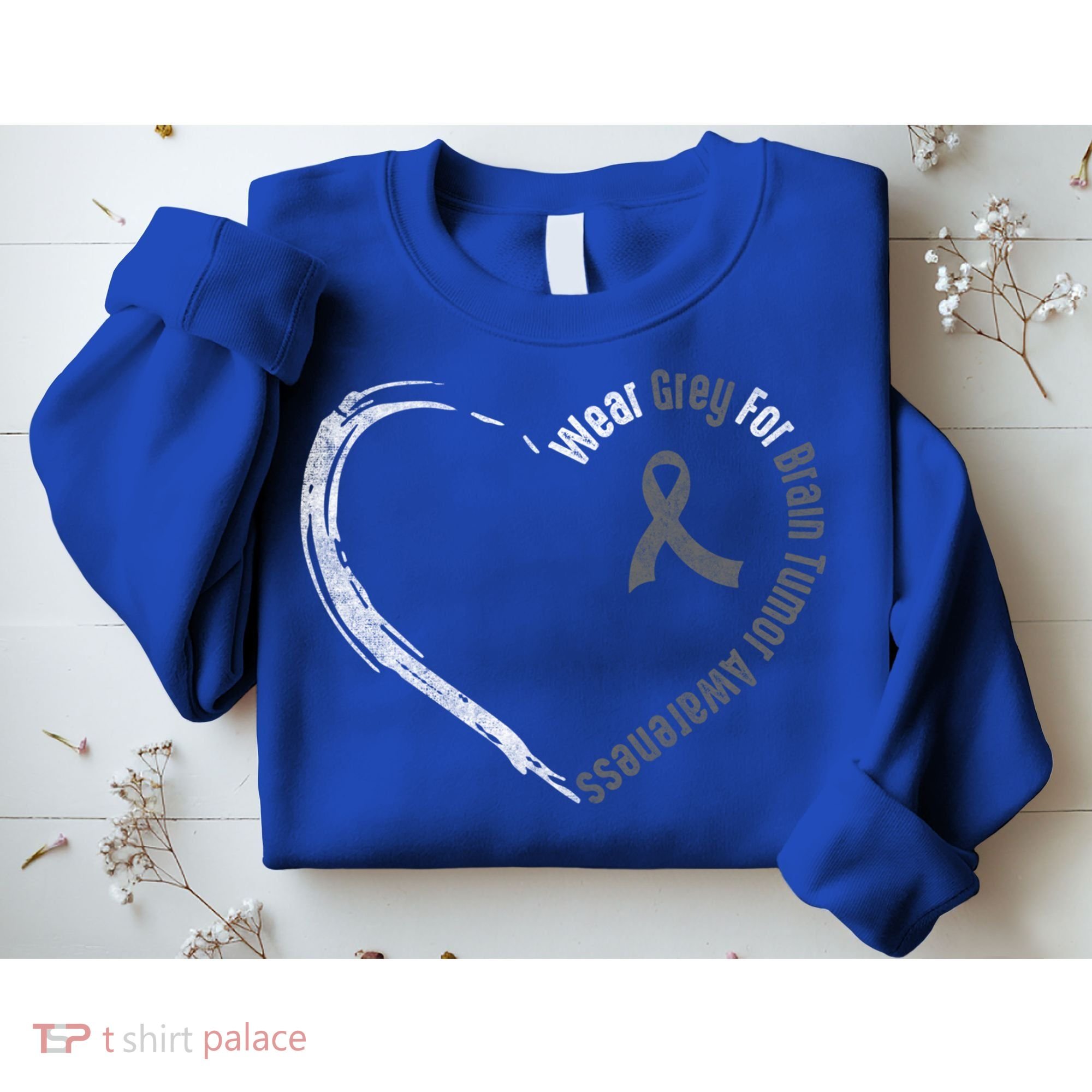 Wear Grey For Brain Tumor Awareness Brain Cancer Cool Gift Sweatshirt