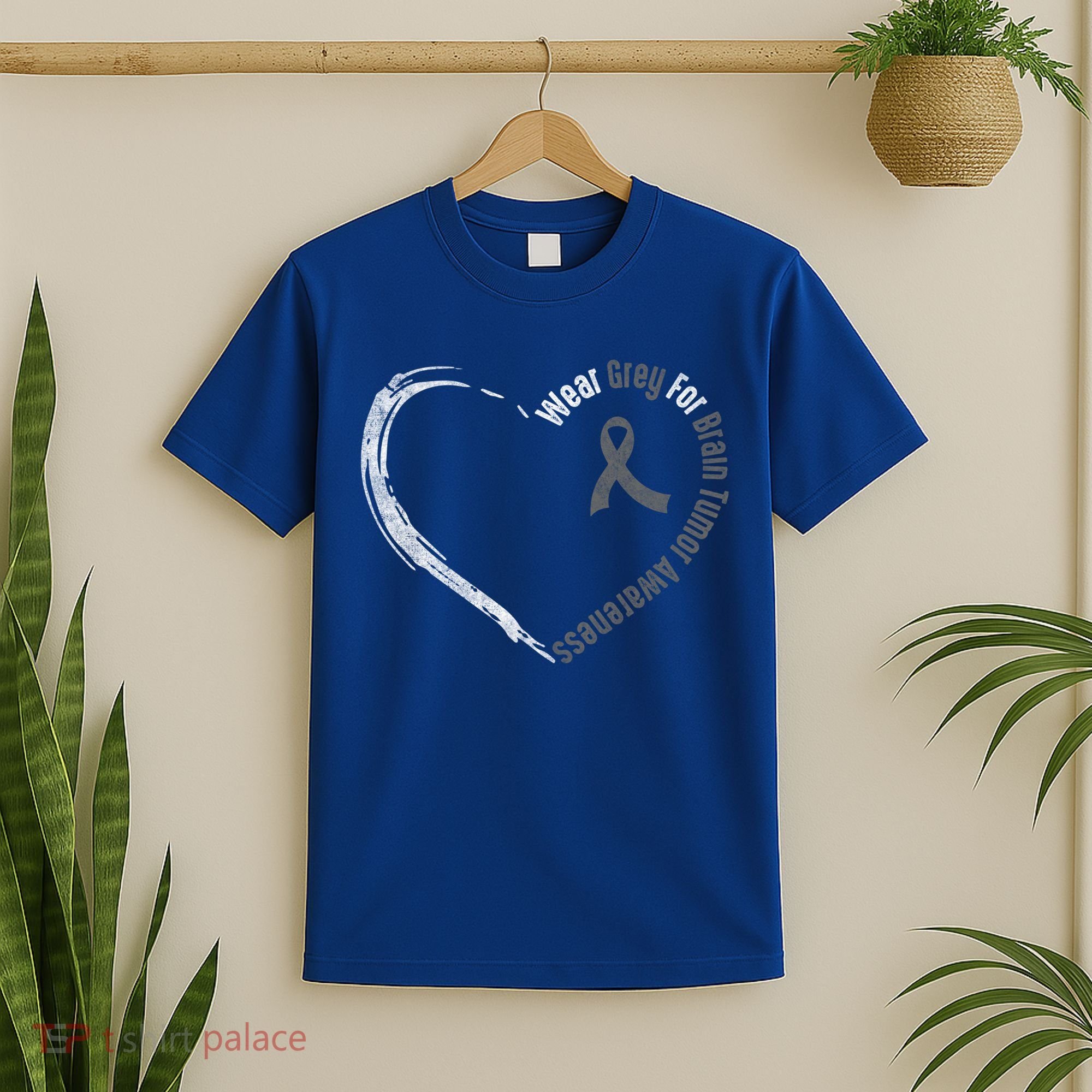 Wear Grey For Brain Tumor Awareness Brain Cancer Cool Gift T-Shirt