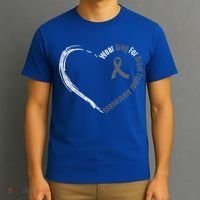 Wear Grey For Brain Tumor Awareness Brain Cancer Cool Gift T-Shirt thumb 3