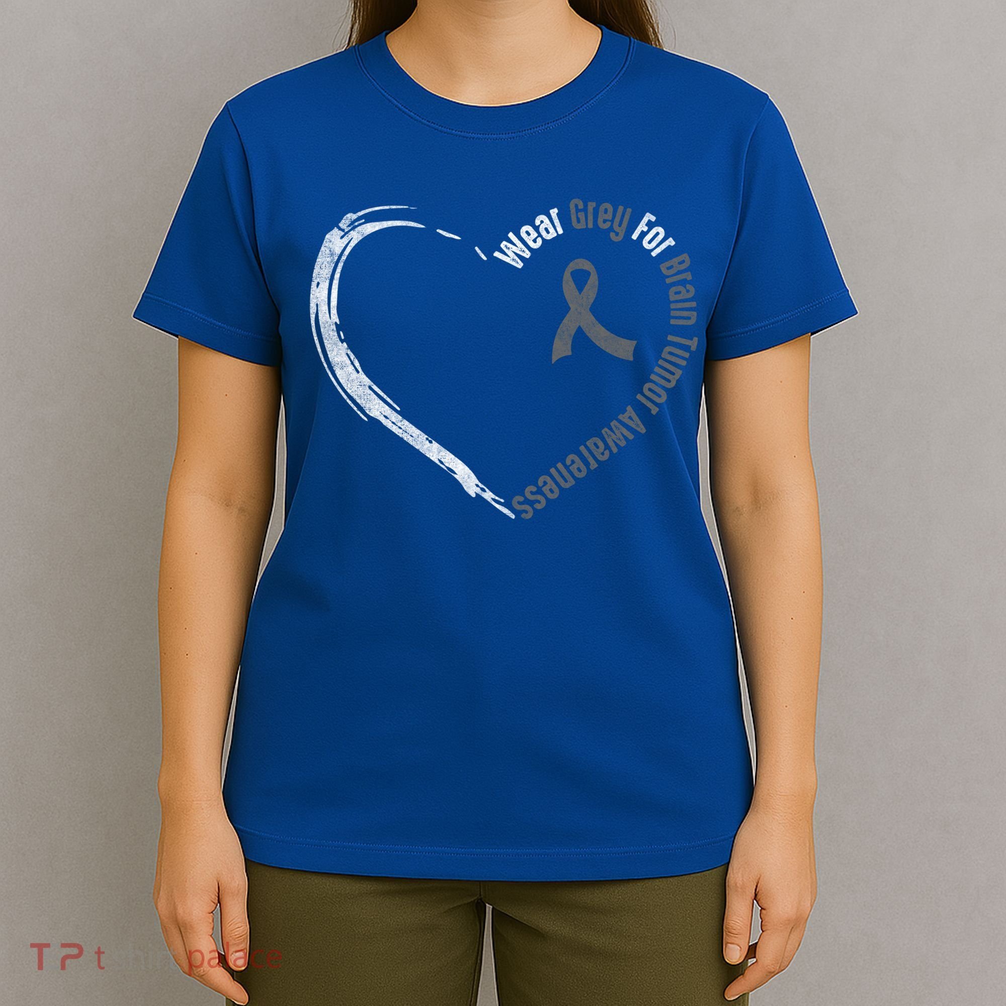 Wear Grey For Brain Tumor Awareness Brain Cancer Cool Gift T-Shirt