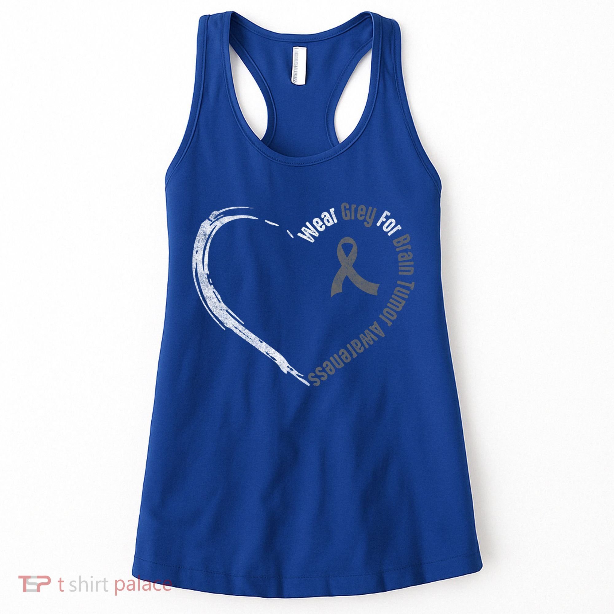 Wear Grey For Brain Tumor Awareness Brain Cancer Cool Gift Women's Tank Top