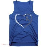 Wear Grey For Brain Tumor Awareness Brain Cancer Cool Gift Tank Top thumb 0