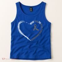 Wear Grey For Brain Tumor Awareness Brain Cancer Cool Gift Tank Top thumb 2