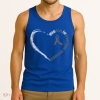 Wear Grey For Brain Tumor Awareness Brain Cancer Cool Gift Tank Top thumb 3