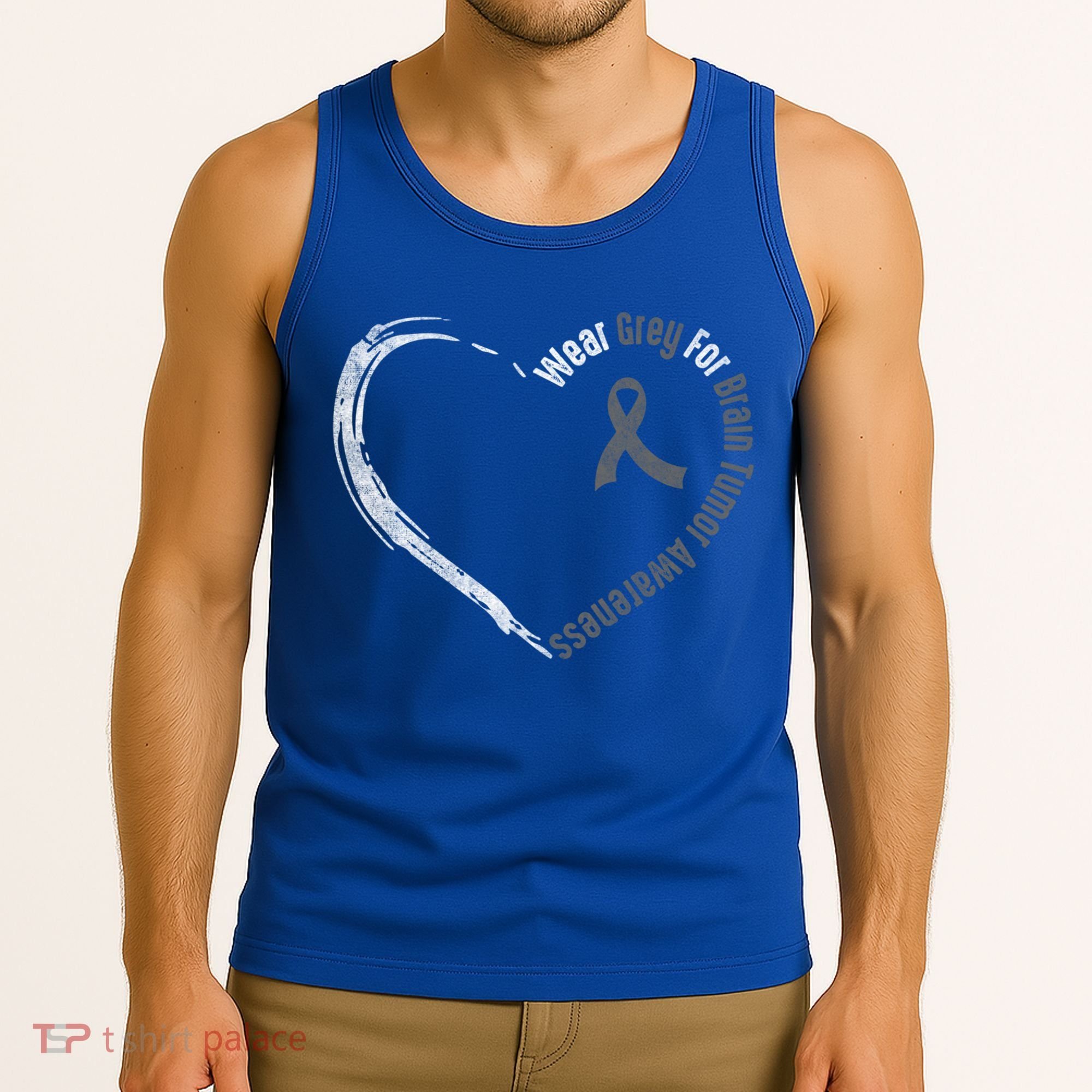 Wear Grey For Brain Tumor Awareness Brain Cancer Cool Gift Tank Top