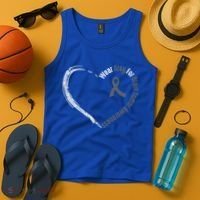 Wear Grey For Brain Tumor Awareness Brain Cancer Cool Gift Tank Top thumb 4