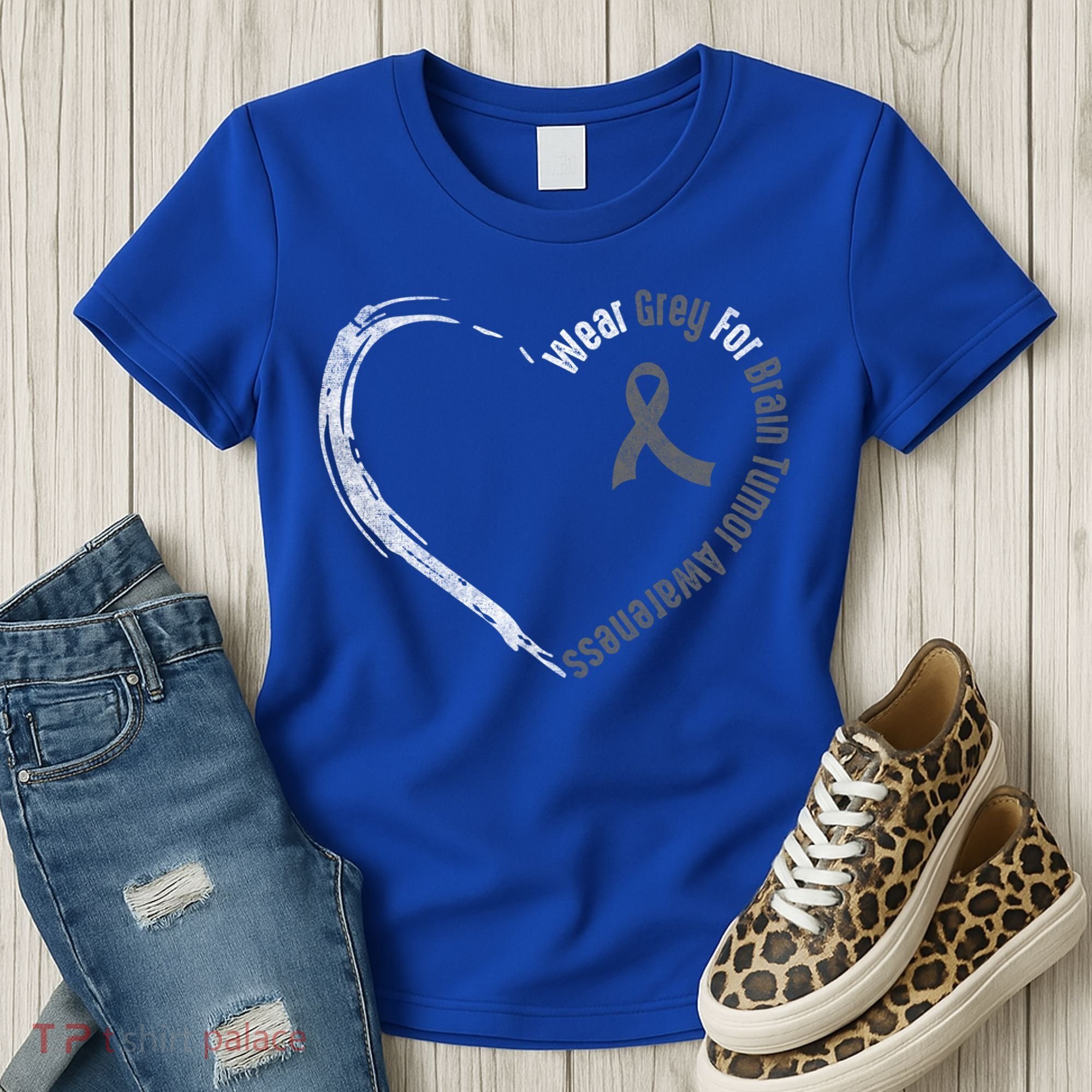 Wear Grey For Brain Tumor Awareness Brain Cancer Cool Gift Women's T-Shirt