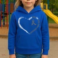Wear Grey For Brain Tumor Awareness Brain Cancer Cool Gift Kids Hoodie thumb 3