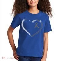Wear Grey For Brain Tumor Awareness Brain Cancer Cool Gift Kids T-Shirt thumb 2