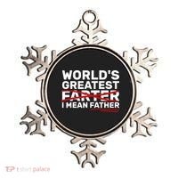 World's Greatest Farter I Mean Father Fathers Day Ornament thumb 0