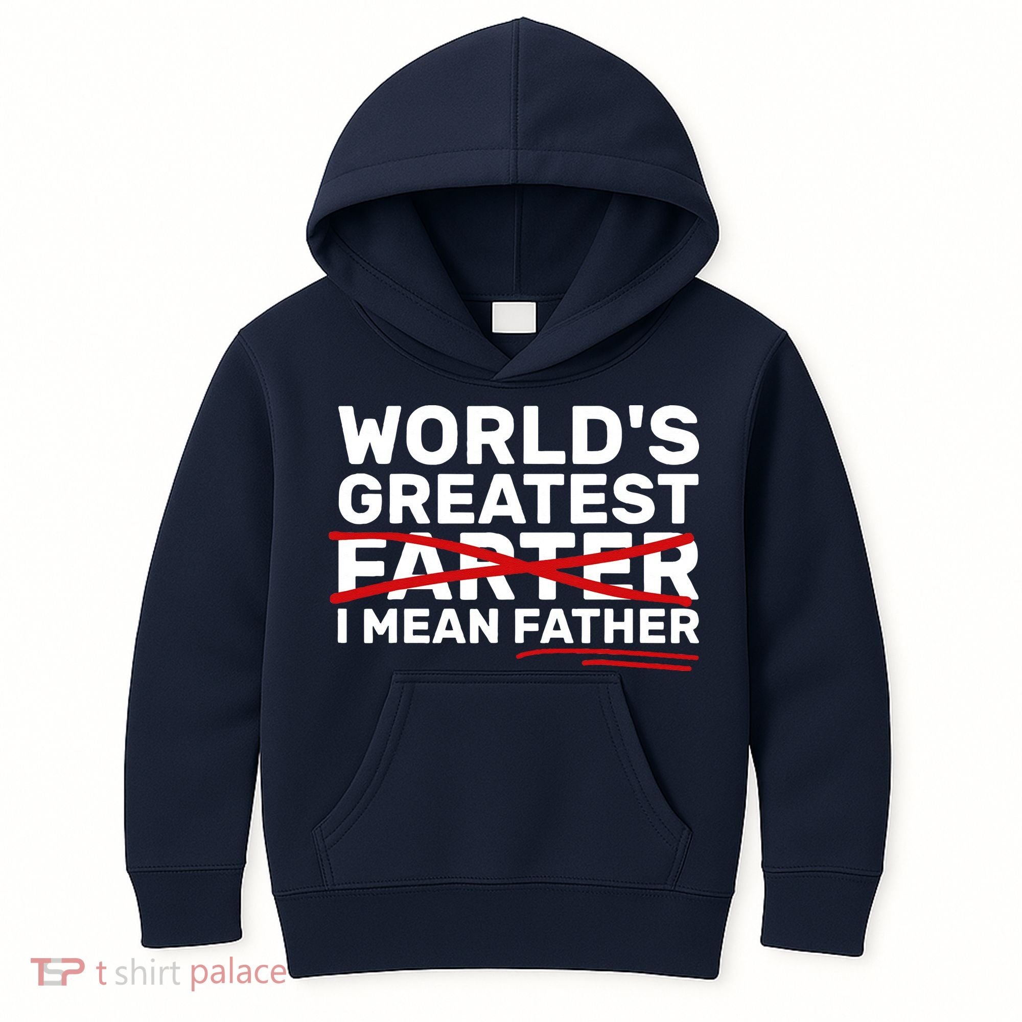 World's Greatest Farter I Mean Father Fathers Day Kids Hoodie