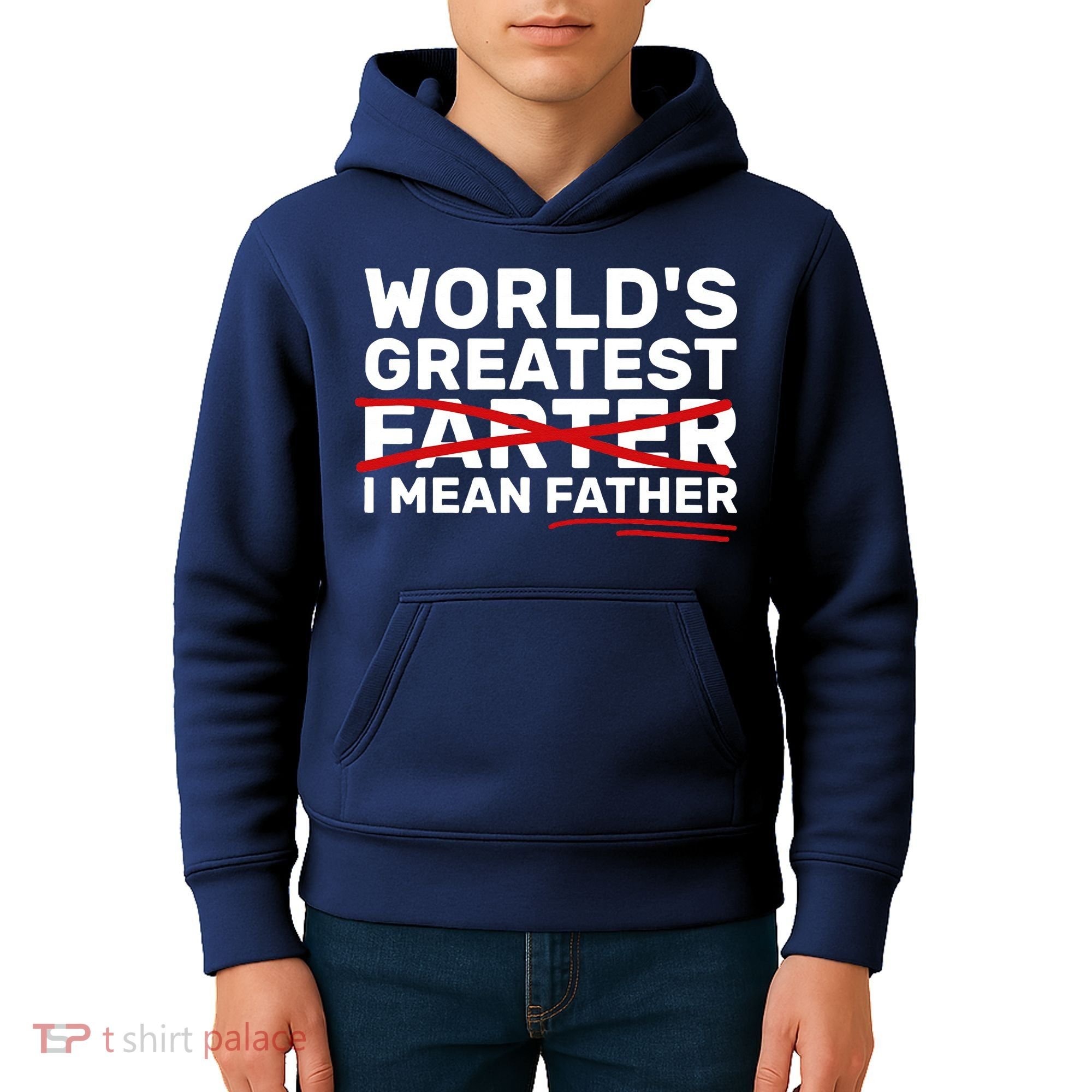 World's Greatest Farter I Mean Father Fathers Day Kids Hoodie