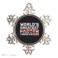 World's Greatest Farter I Mean Father Fathers Day Ornament thumb 0