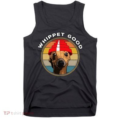 Whippet Good Funny 80s Music Dog Design Tank Top