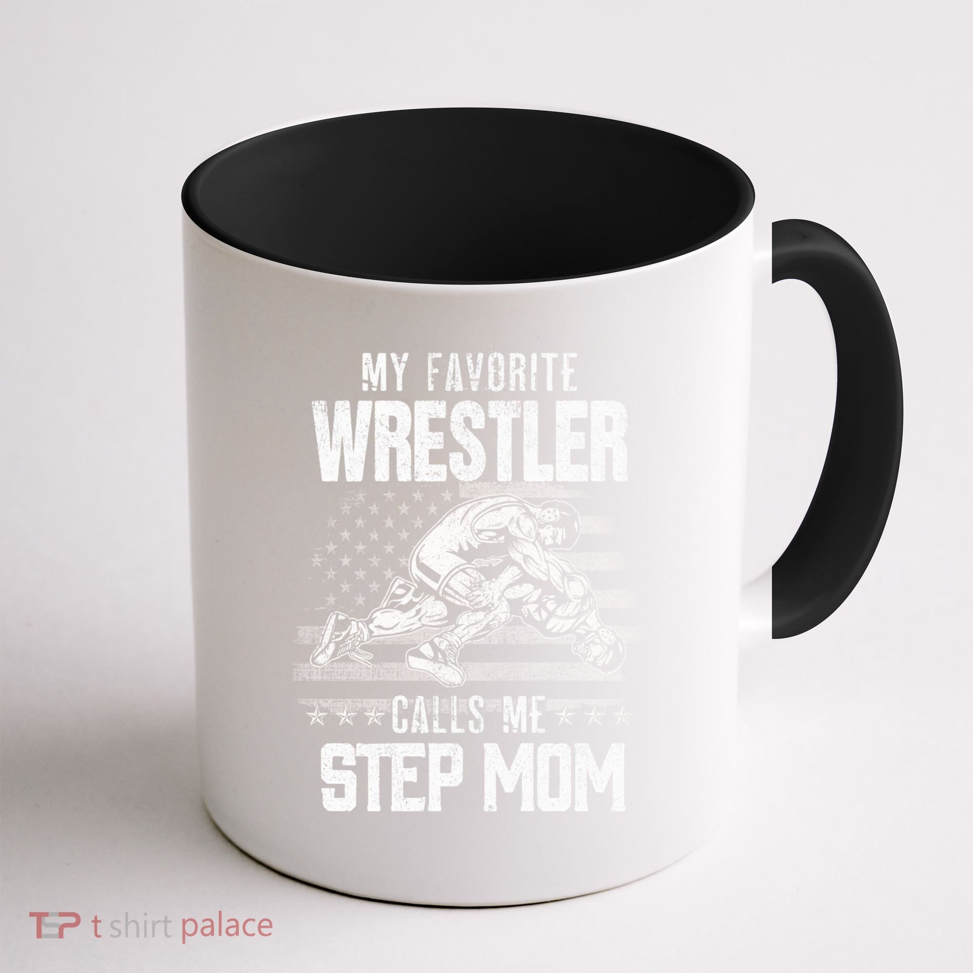 Wrestling Gift Favorite Wrestler Calls Me Step Mom Gift Coffee Mug