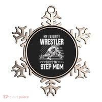 Wrestling Gift Favorite Wrestler Calls Me Step Mom Gift Ornament thumb 0