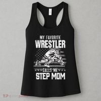 Wrestling Gift Favorite Wrestler Calls Me Step Mom Gift Women's Tank Top thumb 3