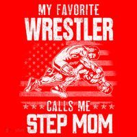 Wrestling Gift Favorite Wrestler Calls Me Step Mom Gift Santa Hat thumb 1