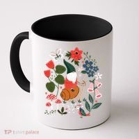 Whimsical Garden Gnome Riding Snail Coffee Mug thumb 0