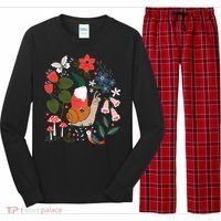 Whimsical Garden Gnome Riding Snail Long Sleeve Pajama Set thumb 0