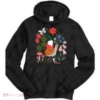 Whimsical Garden Gnome Riding Snail Tie Dye Hoodie thumb 0