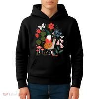 Whimsical Garden Gnome Riding Snail Kids Hoodie thumb 4