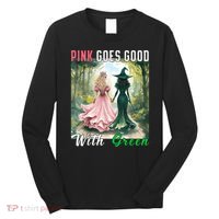 Witch Goes Good With Green Halloween Witch Long Sleeve Shirt thumb 0
